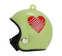 Cryfokt Casque de Poulet, Protection Amusante pour la sécurité avec Un Design de Chapeau Rigide, Matériau PP Durable - Accessoire Parfait pour Les Poulets de Compagnie, 1 X Casque (Coeur Vert)