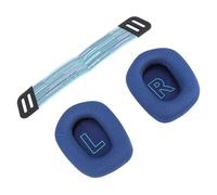Cryfokt Casque -ohr Coussin, High-densité -Memory Mousse Meh Ear Coussin avec Sangle de Bande (Blue)