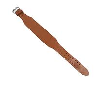 Cryfokt Ceinture D'haltérophilie à Double Broche, Support en Cuir de Fleur Flexible et Réglable pour L'entraînement D'haltérophilie (L)