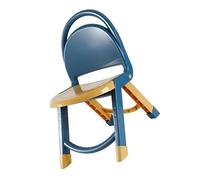 Cryfokt Chaise Pliante pour Enfant Chaise Pliable Multifonctionnelle pour Enfants pour la Maison et la Maternelle Design Mignon avec Plastique Résistant à la Charge 20,5 X 16,1 X 11,8 Pouces (Blue)