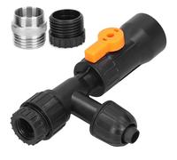 Cryfokt Changeur d'eau de Robinet, Pompe à Buses Pratique avec 2 Adaptateurs de Robinet, Outil de Changement d'eau Rapide pour Aquarium, Assemblage Facile, Plastique, comme sur Les Images