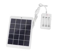 Cryfokt Chargeur de Batterie Solaire, Panneau Solaire Portable Haute efficacité 3W pour Usage Extérieur, Taille 6,38x4,84 Pouces