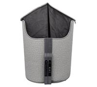 Cryfokt Chauffe-pieds Circulaire Sous le Bureau, Chauffe-pieds électrique avec 7 Réglages de Minuterie et 5 Niveaux de Température, Couverture Supérieure Amovible pour Bureau, (Prise UE 220-240v)