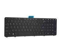 Cryfokt Clavier ABS Ultra-Silencieux pour Ordinateur Portable ZBOOK 15 G1 17 G1 US, Clavier de Remplacement Silencieux de Petite Taille pour Travailler en Toute tranquillité, Matériau Solide et