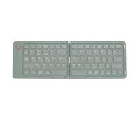 Cryfokt Clavier Bluetooth Pliable, 67 Touches Rechargeable Magnetic Slim Universal Wireless Wireless Keyboards pour la Tablette Smartphone PC PC Smartphone (Green)
