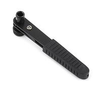 Cryfokt Clé à Cliquet Noire Robuste de 1/4 Pouces, Poignée de Tournevis pour Embouts de Tournevis, Outil à Douille Rapide pour Maison, Garage, Atelier, PVC, Fer