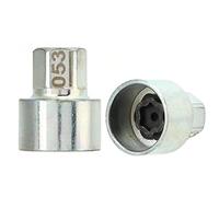 Cryfokt Clé de Verrouillage de Roue en Métal Solide, Douille Antivol, pour Série 1 3 5 6 7 X1 X2 X3 X4 X5 X6 Z4, Outil de Retrait pour le Travail Mécanique (053)