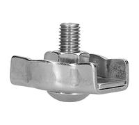 Cryfokt Clips de Câble Métallique, Serre-câbles Durables en Acier Inoxydable pour Gréement Lourd et Construction, Paquet de 50 (50pcs M2)