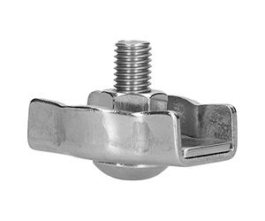 Cryfokt Clips de Câble Métallique, Serre-câbles Durables en Acier Inoxydable pour Gréement Lourd et Construction, Paquet de 50 (50pcs M2)