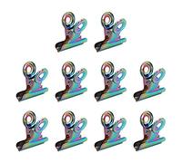 Cryfokt Clips D'extension de Manucure Colorés et Légers pour Outil de Nail Art à Faire Soi-même, Opération Rapide pour une Utilisation en Famille ou en Salon, en Métal, 10 Paquets Colorés