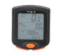 Cryfokt Compteur de Vitesse de Vélo, Odomètre de Vélo étanche avec Rétro-éclairage LED pour Les Amateurs de Cyclisme en Montagne, ABS Noir