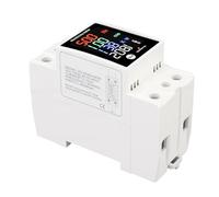 Cryfokt Compteur D'énergie Numérique, Moniteur de Consommation d'électricité monophasé sur Rail DIN AC 40 300 V 100 A Voltmètre Ampèremètre Watt KWH Compteur de Puissance de Fréquence,