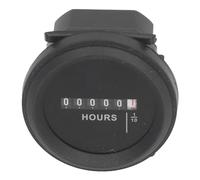Cryfokt Compteur d'heure Rond, Application Large Entièrement Scellée Multifonctionnelle 6-80VAC DC Quartz Hour Metter pour les Machines de Construction