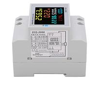 Cryfokt Compteur électrique Intelligent à Affichage LCD, Watt-heure Domestique, pour L'automatisation des Centrales électriques, Compteur D'énergie monophasé 220V AC40.0-300.0V, Matériau ABS