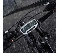 Cryfokt Compteur Kilométrique de Vélo étanche, Chronomètre LCD Lumineux pour Les Amateurs D'équitation, PVC Noir 1,77x0,59 Pouces pour Les Amateurs de Cyclisme