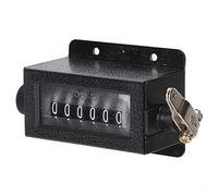 Cryfokt Compteur Mécanique à Traction Manuelle à 6 Chiffres, Compteur Haute Performance pour Les Professionnels de L'industrie du Transport