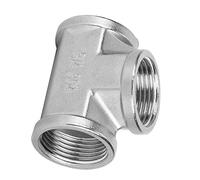 Cryfokt Connecteur de Tuyau fileté Facile à Utiliser en Acier Inoxydable 304, Raccord Robuste pour les Projets de Bricolage et la Décoration Intérieure, Choix de 3/4 Po et 1 Po (3/4*/*/ femelle)