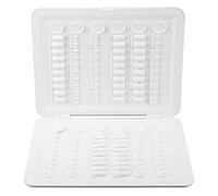 Cryfokt Conseils D'affichage de Vernis à Ongles de 120 Couleurs avec une Installation Facile, Livre D'affichage D'ongles de Conception à Clipser pour Manucure, Livre D'ongles Blanc en Matière