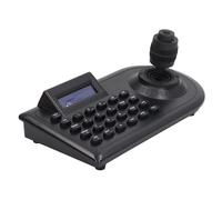 Cryfokt Contrôleur de Caméra PTZ, Clavier Joystick 3D avec écran LCD pour Transmission Longue Portée 1500 M, Protocoles D P AD, Interface, Système de Conférence de sécurité de (Prise UE)
