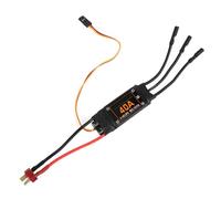 Cryfokt Contrôleur de Vitesse ESC sans Balais 40 A pour Drone RC FPV, Protection de sécurité, Programmable par L'utilisateur pour L'entraînement à Domicile ou Le Vol en Extérieur Long Noir 9,1 X 1 X