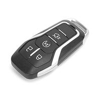 Cryfokt Coque de clé Télécommande pour MKX MKZ, étui de clé sophistiqué à 4 Boutons, Sensation de Main de Première Classe, Convient aux Propriétaires de, Remplacement Facile