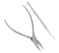 Cryfokt Coupe-cuticules à Bords Inclinés (SILVER) | Acier inoxydable, bord incurvé, prise en main confortable, dissolvant d\'ongles incarnés