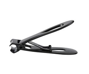 Cryfokt Coupe-ongles Incisif en Acier Inoxydable, Coupe-doigt, Ciseaux pour Pédicure Podologique avec Levier, Principe D'économie D'effort, pour Hommes et Femmes, Noir 6,9 X 1,2 Cm (BLACK)