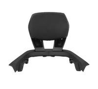 Cryfokt Coussin de Dossier Passager, Finition Noire Mate, Coussin de Siège Arrière en Cuir PU éponge Doux, Support de Dossier en Alliage d'aluminium avec Design Amovible pour les Pilotes Xmax300