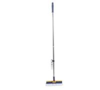 Cryfokt Cryfokt Brosse à Récurer pour Sol à Poils Rigides, Rotative à 180 Degrés, avec Manche Long pour la Maison - Plastique et Acier Inoxydable 107 X 23 Cm (bleu foncé) (bleu foncé)