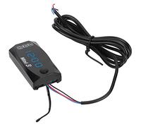 Cryfokt Cryfokt Compteur électronique de en 1, Horloge Numérique, Thermomètre, Voltmètre, Facile à Installer, Acrylique (Lumière Blanche (spécification 2627025)) (Lumière Blanche