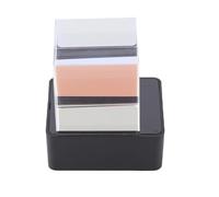 Cryfokt Cube de Cristal Holographique LED, Horloge Futuriste avec Affichage de Photos 3D, Cadeau élégant pour le Bureau Familial, Base Noire Transparente
