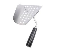 Cryfokt Cuillère à Pop-corn Durable avec Conception Perforée, Cuillère à Frites en Acier Inoxydable 304 pour Restaurant, Pratique pour le Théâtre Commercial