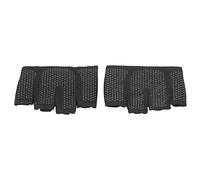 Cryfokt de Gymnastique, Demi-Doigt Antidérapant en Silicone, d'entraînement, de Levage avec Tissu Respirant pour Musculation, Tractions, Soulevés de Terre, Exercices d'aviron, Hommes et Femmes (M)