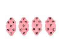 Cryfokt de Massage à Main, Rouleau Corporel Portable avec 7 Boules Magnétiques pour Soulager le Stress, Idéal pour la Maison et les Voyages, Matériau TPR Durable, 4 Pièces