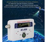 Cryfokt Détecteur de Satellite Numérique, Affichage LCD à sensibilité Supérieure, intensité du Signal pour Les Professionnels, Matériaux ABS Blanc