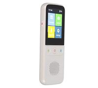 Cryfokt Dispositif de Traduction de Langue T10 Pro, Compact et Intelligent, Traducteur en Temps Réel pour Les Voyages, Les Réunions de Shopping, Mini Conception ABS (White)