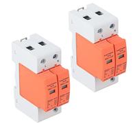 Cryfokt Dispositifs de Protection Contre Les Surtensions 2P Dispositif de Parafoudre à Performance Stable avec Assemblage Détachable pour Une Longue Durée de Vie 2 Pièces pour la Protection