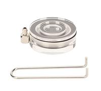 Cryfokt Disque de Pierre à Air pour Aquarium, Diffuseur de Bulles Transparent de qualité Supérieure, Augmente L'oxygène Silencieusement pour Les Réservoirs de Poissons en Acrylique d'eau Douce et (S)