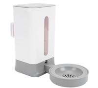 Cryfokt Distributeur Automatique d'eau pour Animaux de Compagnie, Cage de 1,5 L, Conception à Bouche Sèche, adapté aux Chiens et aux Chats, Efficace dans l'espace (Grey)