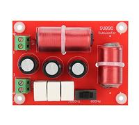 Cryfokt Diviseur de Fréquence de Basse, Filtre croisé de Haut-Parleur à 3 Voies avec Points Réglables pour Systèmes Domestiques 120W 4-8 Ohm