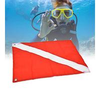Cryfokt Drapeau de Plongée Rouge et Blanc, Marqueur de Panneau D'avertissement Léger pour la Plongée, Large Utilisation par les Plongeurs, Options de Taille 35x50cm (50 * 60 cm)
