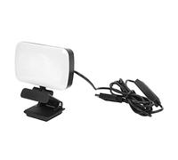 Cryfokt Éclairage de Vidéoconférence Portable 120 LED avec Rotation à 360 °, luminosité Réglable sur 3 Niveaux pour Les Réunions en Ligne, Design