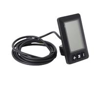 Cryfokt Écran LCD pour Vélo électrique, écran Transparent avec Connecteur étanche pour la Vitesse en Temps Réel et Le Niveau de Batterie, Panneau de Commande du Compteur de Vélo