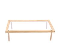 Cryfokt Égouttoir à Pâtes, 39x24,5x1,8 Cm, avec Zone de Séchage Centrale Respirante, Conception Empilable, égouttoir en Polyvalent pour la Déshydratation des Pâtes, des Fru