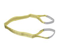 Cryfokt Élingue de Levage Plate, Sangles de Grue de Charge Haute Résistance pour Sangle de Levage Large 75mm Jaune 3T pour Machines et Construction (#3)