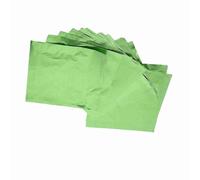 Cryfokt Emballages écologiques en Aluminium, Draps en Feuille de Bonbons, 100pcs / Lot carré pour les Bonbons de Desserts au Chocolat (GREEN)