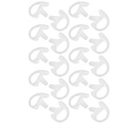 Cryfokt Embout Auriculaire Radio Bidirectionnel en Silicone Souple pour Talkie-walkie, Remplacement Extensible et Durable, Reste en sécurité Pendant l'exercice, Paquet de 10 (M 10 Paires)