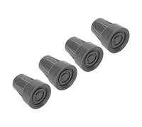 Cryfokt Embout de Canne en Caoutchouc 4 Pièces Embout de Béquille Sous les Bras de Remplacement pour Personnes âgées Forte Adhérence pour Béquilles en Aluminium et en Bois de Canne de Marche pour