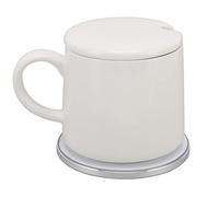 Cryfokt Ensemble Chauffe-café et Tasse Intelligent avec Station de Charge sans Fil Détection de gravité Marche/arrêt Automatique Plaque Chauffante à Température Constante de 50 ° C pour Bureau à