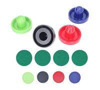 Cryfokt Ensemble D'accessoires de Hockey sur Air de Table, Poussoirs en Plastique à Fort Impact, Palets pour Toutes Les Tables Standard, Expérience de Jeu Confortable pour Les Amateurs de Table